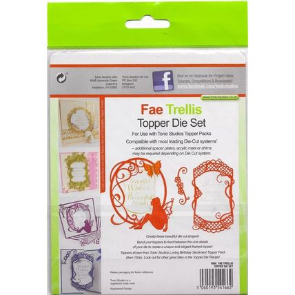 Tonic Studios. Fae Trellis Die Set. Die Cutting Cardmaking Scrapbooking Crafts