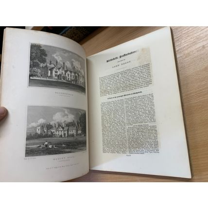 ANTIQUE "JONES' VIEWS OF THE SEATS MANSIONS CASTLES OF NOBLEMEN" BOOK (P5)