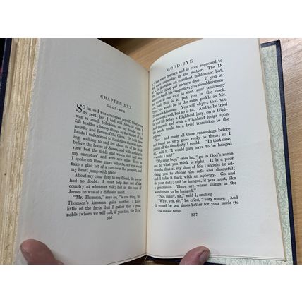 RARE* 1922 ROBERT LOUIS STEVENSON "KIDNAPPED" VOL 9 FICTION ANTIQUE BOOK (P6)