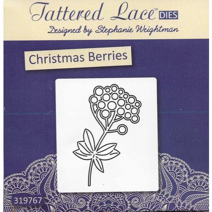 Tattered Lace. Christmas Berries Die. Die Cutting Cardmaking Scrapbooking