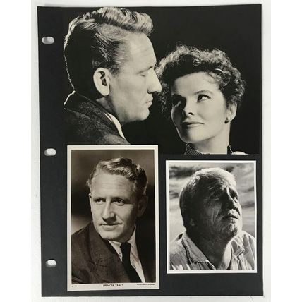 Spencer Tracy (d. '67) Signed Autographed Vintage 3.5x5.5 Photo Signature 8.5x11