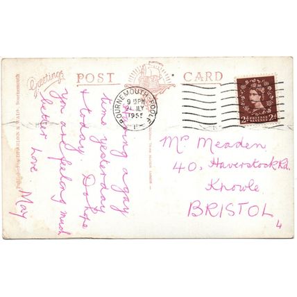 R.P. MULTI-VIEW POSTCARD OF NEW FOREST BEAUTY SPOTS HAMPSHIRE POSTED 1955 (4244)