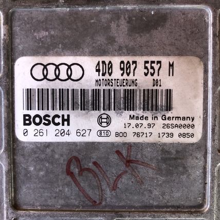 ECU ECM Computer D2 Audi A8 1998 98 1999 99 4.2L Quattro 4D0907557M