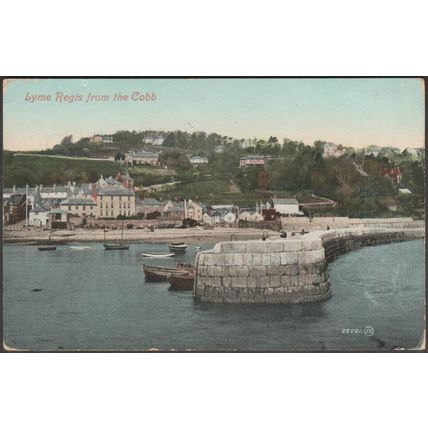 Lyme Regis from the Cobb, Dorset, 1915 - Valentine's Postcard
