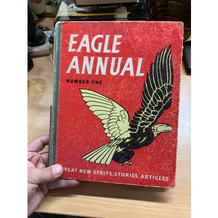 1ST ISSUE!! 1951 "EAGLE ANNUAL NUMBER 1" DAN DARE ILLUSTRATED HARDBACK BOOK (P5)