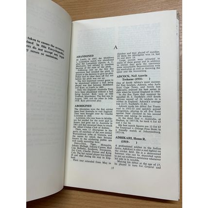1964 "THE ENCYCLOPAEDIA OF CRICKET" M. GOLESWORTHY SPORTSMAN CLUB HB BOOK (P3)
