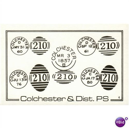 GB PC - Post Marks 1850-1900 - Colchester & District PS