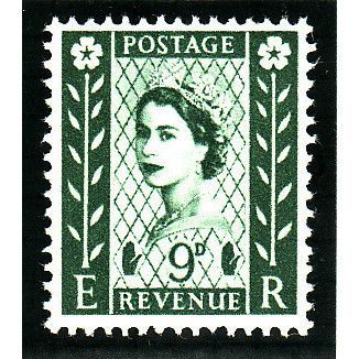 NI 4 Northern Ireland, 9d bronze-green(phos) NH Mint stamp