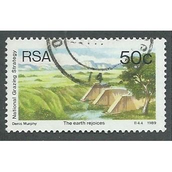 ZAF 1989 50c 'NATIONAL GRAZING STRATEGY' FINE USED (EBID 44-668)