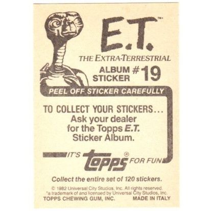 1982 Topps ET Album Sticker # 19