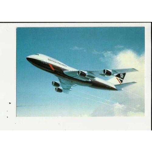 Aviation BRITISH AIRWAYS BOEING 747-200 Company Postcard (PC022)
