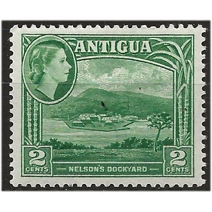 Antigua 1953 SG122 2c Green Mounted Mint .. .