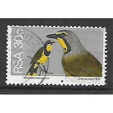 SOUTH AFRICA 1974 30c BOKMAKIERIE SHRIKES SG361 FINE USED#2