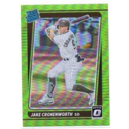 OPTIC RATED ROOKIE GREEN WAVE PRIZM JAKE CRONENWORTH ROOKIE REFRACTOR