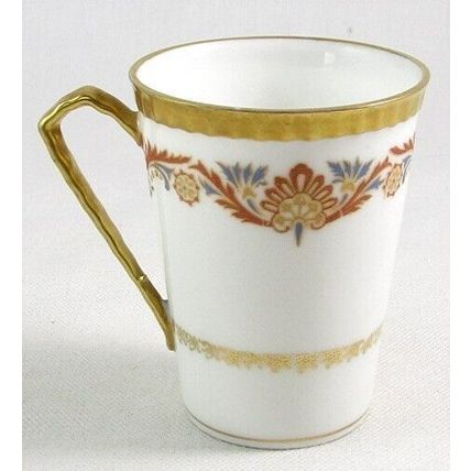 Limoges France Coronet Porcelain Demitasse Cup, Heavy Gold Trim