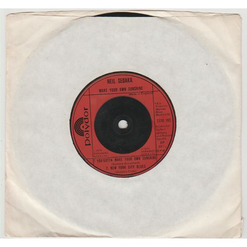 Make Your Own Sunshine 1976 Neil Sedaka on Polydor label