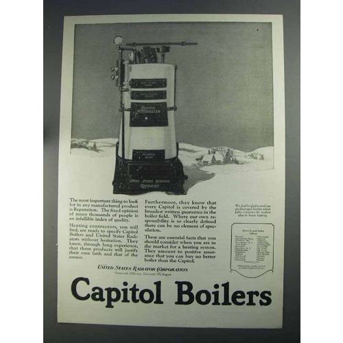 1925 Capitol Boilers Ad