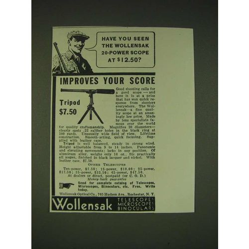 1935 Wollensak 20-power spotting scope Ad - Have you seen