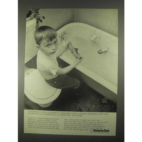 1967 Kimberly-Clark Texoprint Paper Ad - Impervious