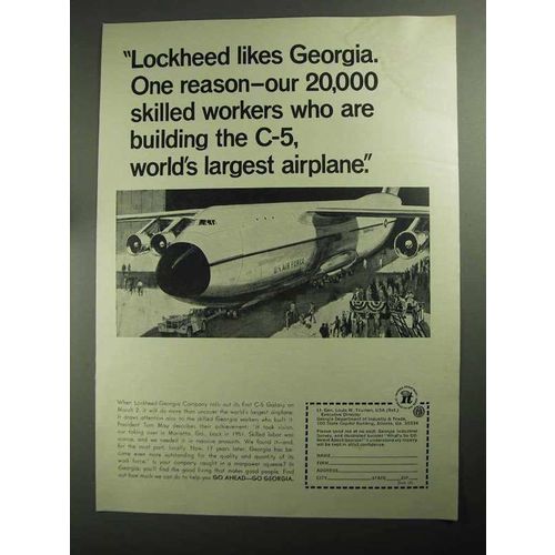1968 Georgia Industry & Trade Ad - Lockheed C-5