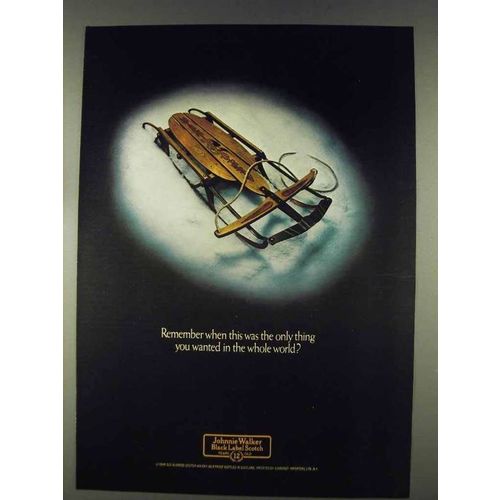 1978 Johnnie Walker Black Label Scotch Ad - Remember