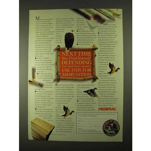 1994 Federal Ammunition Ad - Defending Shooting