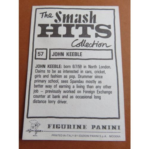 Smash Hits 1984 Panini Sticker No 57 John Keeble