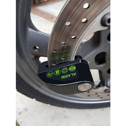 Anti-Theft Motorcycle Disc Alarm Lock with Storage / Carry Case