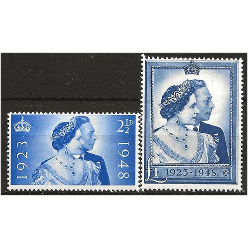 1948 SG493-494 Royal Silver Wedding Set Mounted Mint..