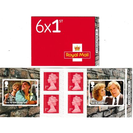 GB 2020 PM73 Coronation Street Self Adhesive 1st Class Booklet - SBP2i