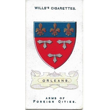 Arms of Foreign Cities 1912 Wills's Cigarette Card 39 - Orleans