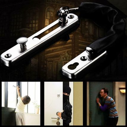 Quality Shinny Stainless Steel Home Security Window Door Latch Chain Slide Lock