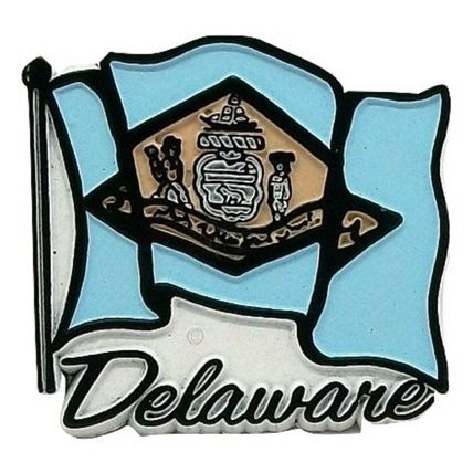 Delaware State Flag Fridge Magnet