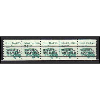 2123a 3.4c School Bus Fine MNH Dry Gum PNC 2/5 X0190