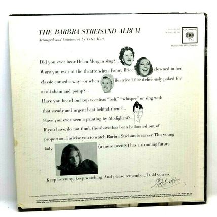 The Barbra Streisand Album (Columbia, Vinyl, LP, 1963,) (P7)