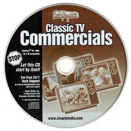 Classic TV Commercials CD-ROM for Windows - NEW CD in SLEEVE