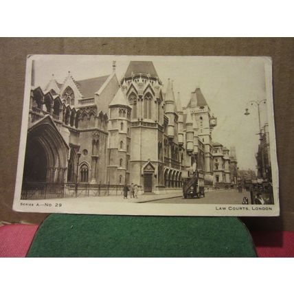 LAW COURTS, London unused vintage postcard St. Paul's Hospital Competition /