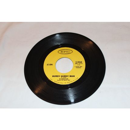 Donovan 45 & Picture Sleeve-HURDY GURDY MAN/TEEN ANGEL