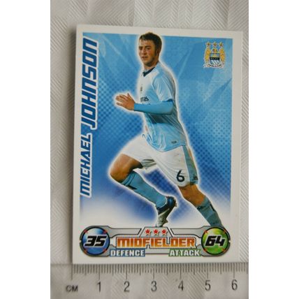 2008/09 Topps Match Attax Trading Card - Michael Johnson, Manchester City
