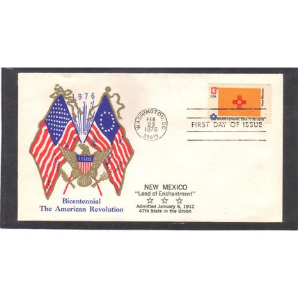 FDC Boerger Cachets 1679 13c New Mexico (Cachet-U/A) CV00734