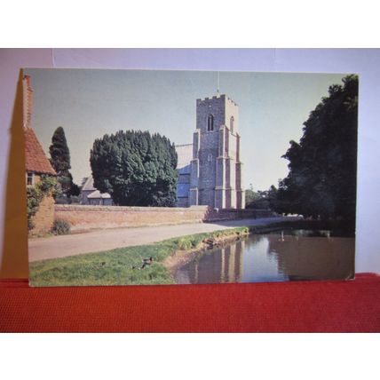 PARISH CHURCH, OLD HUNSTANTON, Norfolk. used postcard 1972 pm #