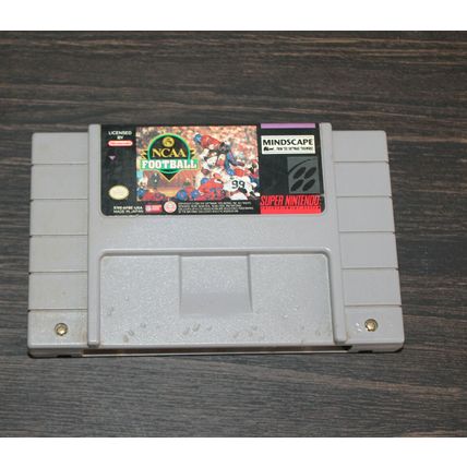 VTG SNES Super Nintendo Game NCAA Football Cartridge Only Authentic Tested