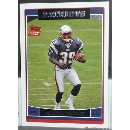 2006 Topps LAURENCE MARONEY (Patriots) Rookie Card #373