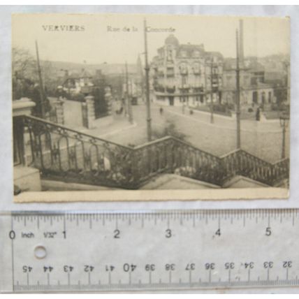 vintage postcard Verviers, Belgium, Rue de la Concorde