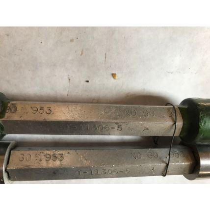 lot 2 THE PIPE MACHINERY 953,956 INSPECTION GAGE GO NO GO PLUG GAGE .953 .956,AG