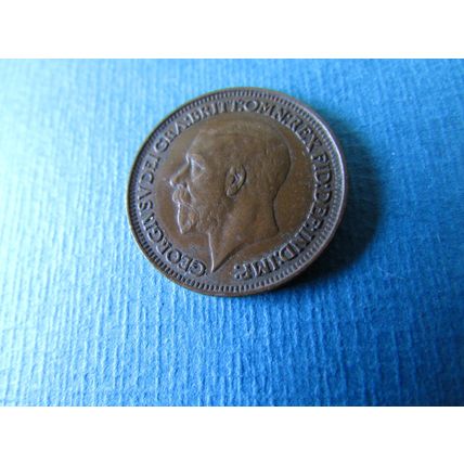 1931 GEORGE V ONE FARTHING FREE POST.