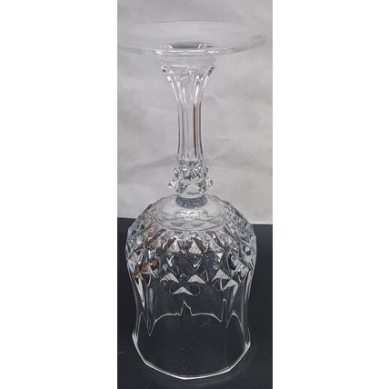 Vintage Cristal D'Arques Durand LONGCHAMP France Crystal Wine Glass 7 1/8" Tall