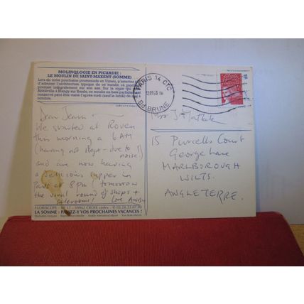MOLINOLOGIE EN PICARDIE, SAINT-MAXENT, SOMME, FRANCE used postcard, 2003 pm =