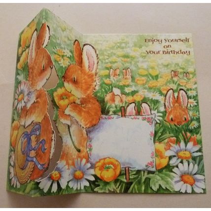 5 x MARGARET SHERRY COLLECTION BIRTHDAY CARDS - BEST BUNNY - UNUSED - LOT 2