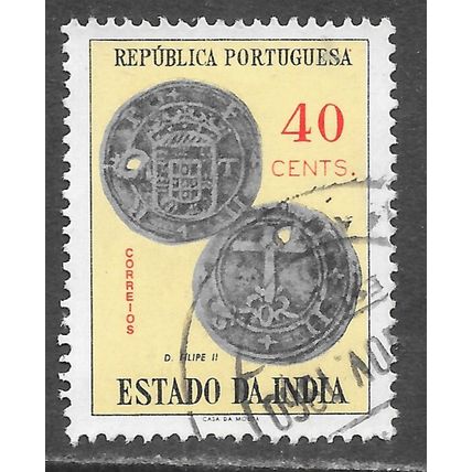 PORTUGAL PORTUGUESE INDIA 1959 COINS 40c USED